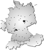 Karte mit Hochschulorten